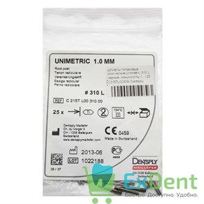 {{photo.Alt || photo.Description || 'Штифты титановые конические Unimetric 310 L черные, конусность 1,  (25 шт)'}}