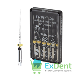 ProFile (ПроФайл) 04 №40, 21 мм, Dentsply, машинный каналорасширитель (6 шт)