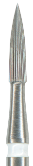 H246L-012UF-FG Твердосплавный финир NTI, форма пламевидная, длинная, белое кольцо, ультра-мелкое 13773 - фото 28519