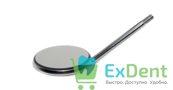 Зеркало стоматологическое №4, 22 мм, Asa Dental с родиевым покрытием, без ручки, не увеличивающее 19915 - фото 29783