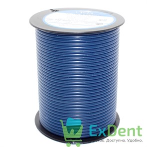 Восковая проволока Deton, D=3 мм, средняя твердость, синяя (250 г) 14494