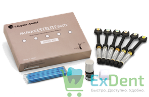 Estelite (Эстелайт) Palfique Paste набор (6 х 3,8 г) (A1, A2, A3, 2 x OA2, OA3) - светоотверждаемый 19205