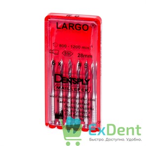 Largo (Ларго) №5, 28 мм, Dentsply, бор, для расширения устья канала (6 шт) 21027