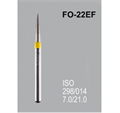Боры алмазные Mani FO-22EF 298/016 FG - пламяобразный, стрельчатый кончик, желтый (5 шт) 20931 - фото 27852