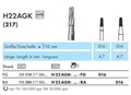 H22AGK-016-RA Бор для удаления адгезива NTI, гладкая закругленная верхушка (лысина) 18876 - фото 28217