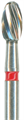 H379-023-FG Твердосплавный финир NTI, форма олива, красное кольцо, стандарт 13796 - фото 28240