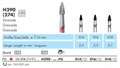 H390-016-FG Твердосплавный финир NTI, форма гренада, красное кольцо, стандарт 16081 - фото 28245