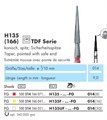 H135UF-014-FG Твердосплавный финир NTI, форма коническая остроконечная, безопасная верхушка 14033 - фото 28473
