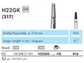 H22GK-016-FG Бор для удаления адгезива NTI, гладкая закругленная верхушка(лысина) 18874 - фото 28481