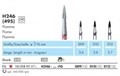H246-012-FG Твердосплавный финир NTI, форма пламевидная, красное кольцо, стандарт 13771 - фото 28518