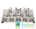 Набор клампов и инструментов RUBBER DAM TECHNIC SET - для коффердама (раббердама) 12 кламп + интруме 16744 - фото 29471