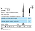 H135S-014-FG Твердосплавный финир NTI, форма коническая остроконечная, безопасная верхушка 18937 - фото 30357