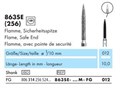 863SE-012M-FG Бор алмазный NTI, форма пламевидная, этравматичная, среднее зернор 17765 - фото 31382