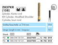 Z837KR-014C-FG Abacus, Бор алмазный NTI, форма конус круглый кант, грубое зер 19640 - фото 31672