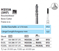 H255A-012-FGXXL Хирургический инструмент NTI, супер длинный, фрез для кости 17279 - фото 33601