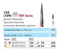 133-010F-FG Бор алмазный NTI, форма конус, мелкое зерно 21106 - фото 24979