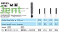 881KS-016SC-FG Бор алмазный NTI, форма цилиндр, круглый,выпуклый,сверхгрубое 13289 - фото 25573