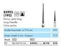 859CL-010M-FG Бор алмазный NTI, форма конус, остроконечный, длинный, среднее 20028 - фото 25849